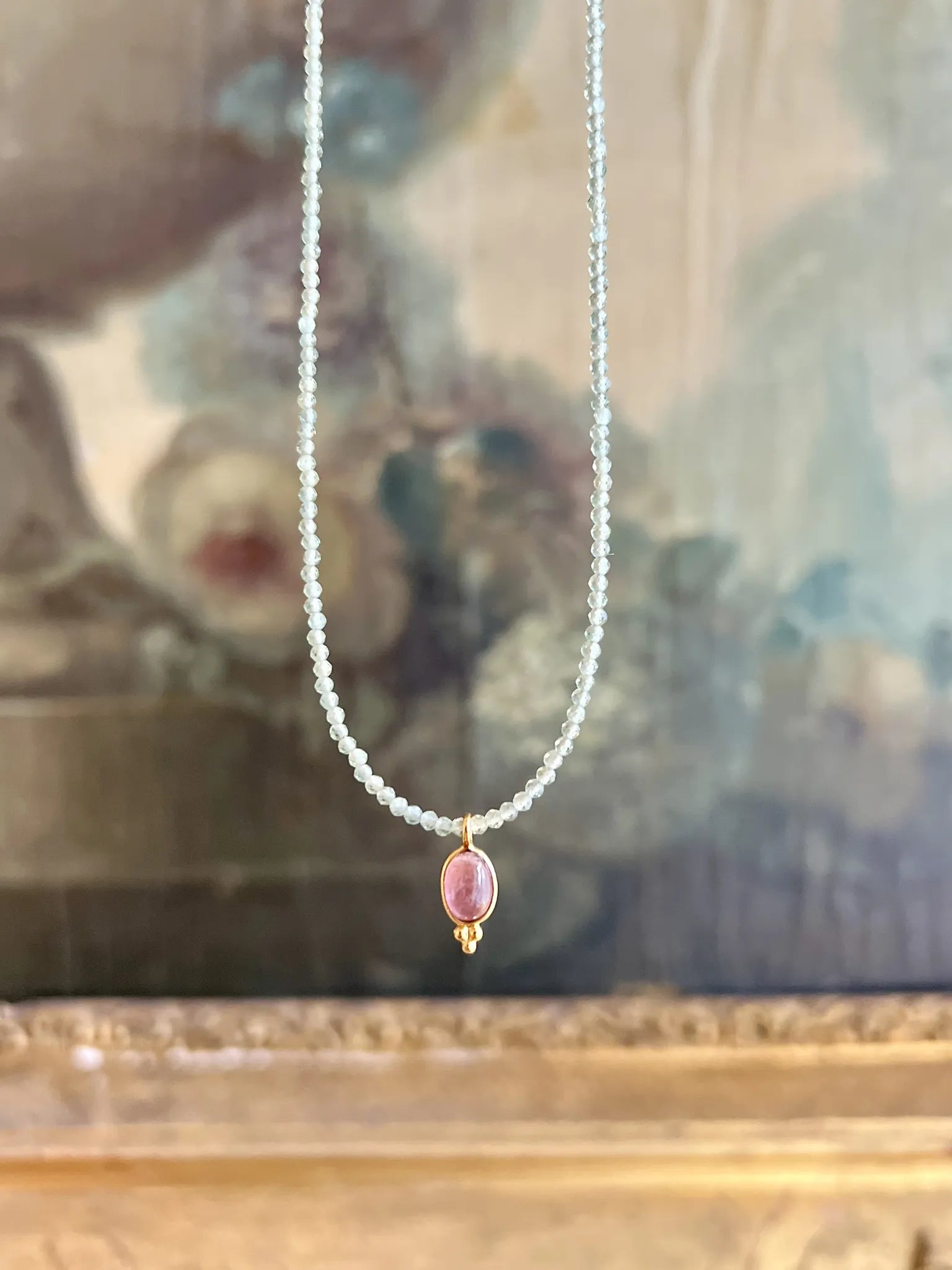 ojigi collier pondi jade tourmaline