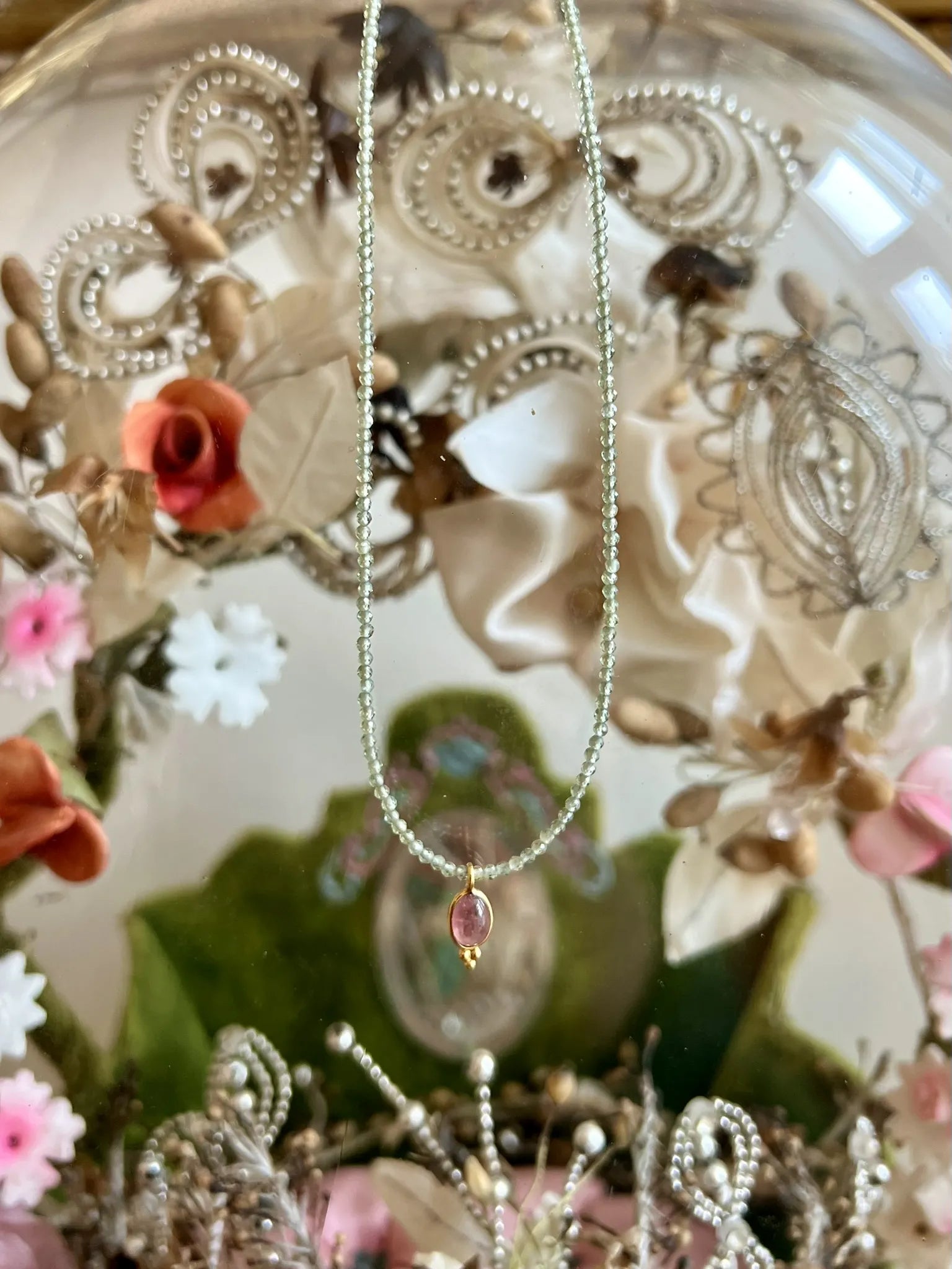 ojigi collier pondi jade tourmaline