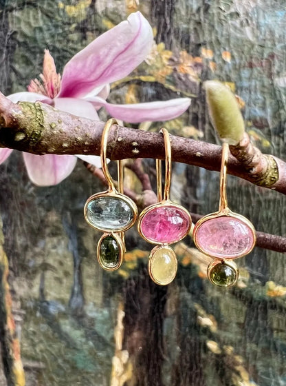 Mono boucle d'oreille LOU n°7 n°8 n°9 - dormeuse tourmaline
