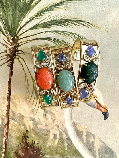 ojigi jonc marguerite jade vert clair tanzanite