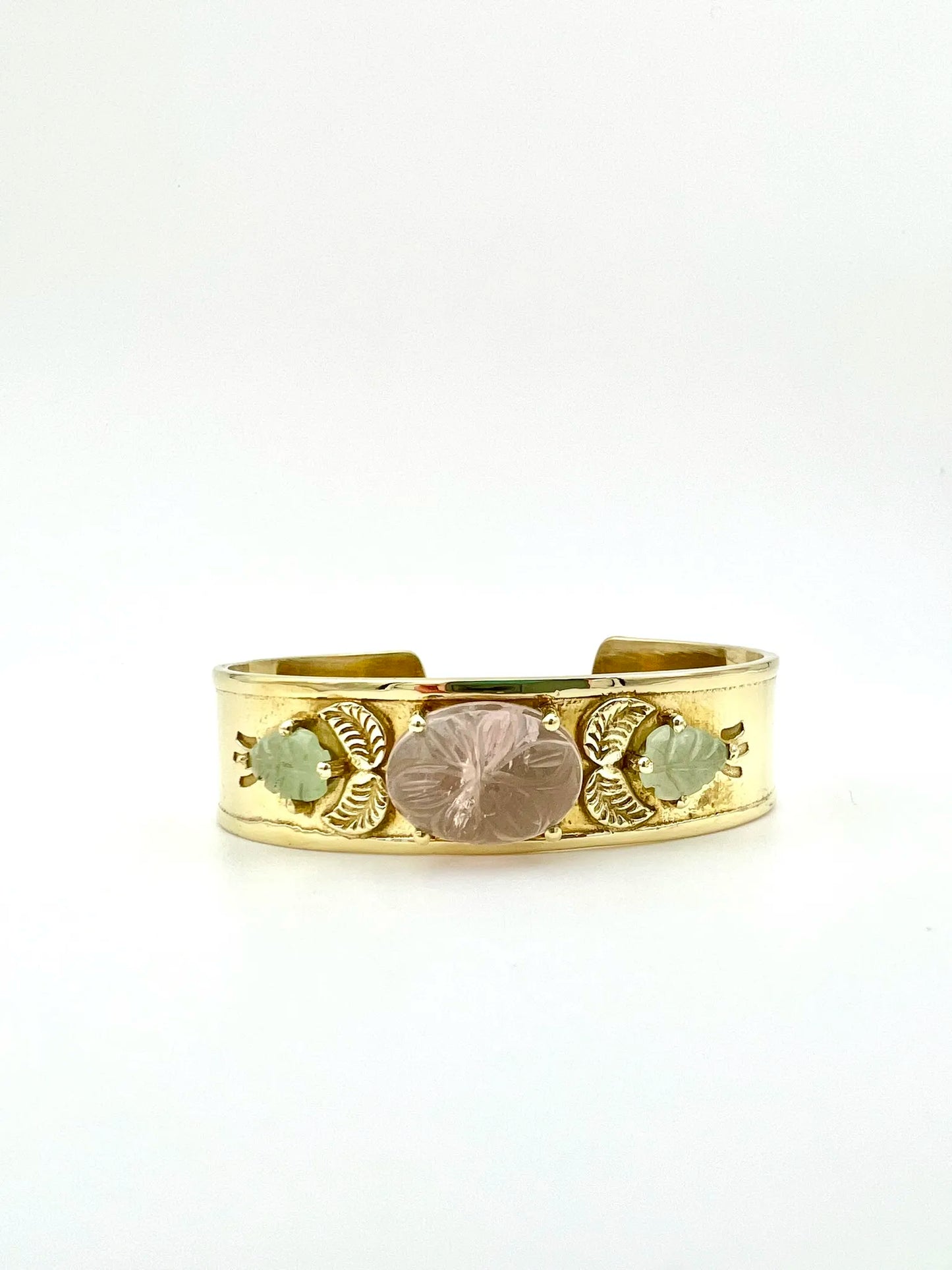 ojigi jonc marguerite quartz rose jade