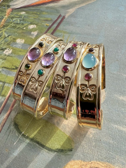 ojigi jonc oxalis améthyste tourmaline rose